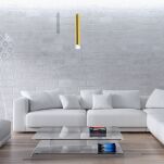 Lampa wisząca milagro  ML5713  goldie tuba złota  - 3