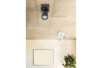 Lampa sufitowa natynkowa EXO 1 AZ3194 Azzardo biała na kwadratowej podsufitce obrót 360 stopni przechylenie 90 stopni - 2