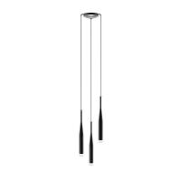 Lampa wisząca CONTE ZUMALINE MD1998A-3BL trzy podłużne klosze  ELEGANCKI DESIGN FUNKCJONALNOŚĆ