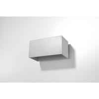 KINKIET QUAD MAXI SZARY PROSTOKĄT SOLLUX  Lampa Ścienna NOWOCZESNY stal  SL.0526 lampa  SOLLUX LIGHTING
