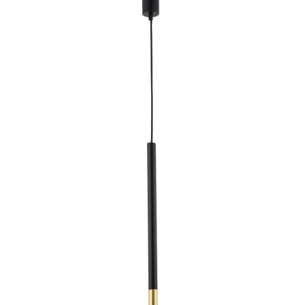 Lampa wisząca SOPEL DUE 1 SIGMA 33235 CZARNO ZŁOTY SOPEL