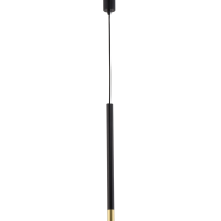 Lampa wisząca SOPEL DUE 1 SIGMA 33235 CZARNO ZŁOTY SOPEL