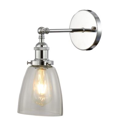 Kinkiet FABI Lumina Deco LDW 6800-1 (CHR+PR) loft