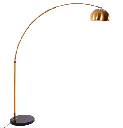 Lampa podłogowa AZURRO LDF 5508-B (MD) Lumina Deco łukowa mosiężna