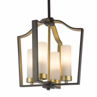 LAMPA WISZĄCA DUBLIN PRZESTRZENNA SYMETRYCZNA W KOLORACH ZŁOTA I BRĄZU WZOROWANA NA MOTYWIE MAROKAŃSKIEJ KONICZYNY COSMO LIGHT Dublin - P04148BZ