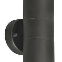 Kinkiet elewacyjny ULF 2 Azzardo AZ4473 metalowy czarny 16 cm IP44