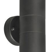 Kinkiet elewacyjny ULF 2 Azzardo AZ4473 metalowy czarny 16 cm IP44