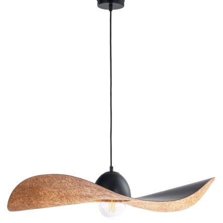 Lampa wisząca KAPELLO 32339 SIGMA czarny z miedzianym wnętrzem 76 cm