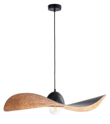 Lampa wisząca KAPELLO 32339 SIGMA czarny z miedzianym wnętrzem 76 cm