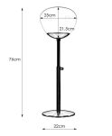 Lampa stołowa Rise 1L E27 108275 Markslojd antyczny brąz/biała 76cm klosz Ø25cm - 2