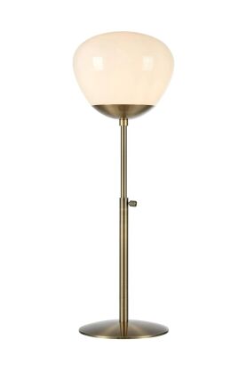 Lampa stołowa Rise 1L E27 108275 Markslojd antyczny brąz/biała 76cm klosz Ø25cm