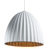 Lampa wisząca TELMA 70 SIGMA 32030 KARBOWANA BIAŁA MIEDZIANA