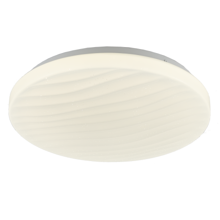 Plafon Tao - C01786WH cosmo light Funkcjonalny Ściemnialny z pilotem w komplecie nieregularna struktura inspirowana falami 
