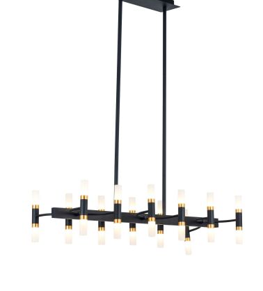 Lampa wisząca RICHMOMD LDP 6035-24-PRO (BK+GD) Lumina Deco nowoczesna nietypowa