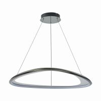 Geometryczna lampa wisząca GETAFE czarna LED Zuma Line MD3888-1L-3BCT