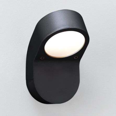 Lampa zewnetrzna ścienna Soprano- Astro 0675 1131004 zaokrąglone kształty czarny białe szkło