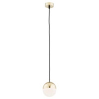 Lampa wisząca LIVIA 4031 Argon Kula o średnicy 12 cm mosiądz-biały