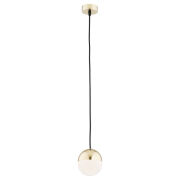 Lampa wisząca LIVIA 4031 Argon Kula o średnicy 12 cm mosiądz-biały