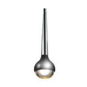 Lampa wisząca Cappi Cromo kulka pół chrom pół transparentna