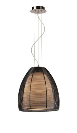 LAMPA WISZĄCA ZUMA LINE PICO MD9023-1L BLACK PŁOMIENNY 3 BLACK CHOMOWANA KONSTRUKCJA SZKŁO ALUMINIOWA SIATKA 