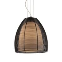 LAMPA WISZĄCA ZUMA LINE PICO MD9023-1L BLACK PŁOMIENNY 3 BLACK CHOMOWANA KONSTRUKCJA SZKŁO ALUMINIOWA SIATKA 