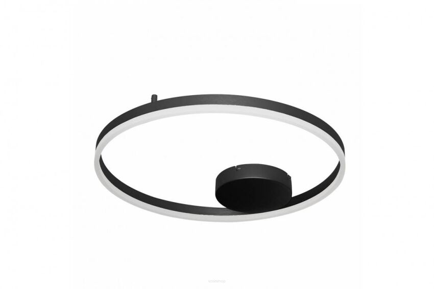 Plafon kinkiet HALO 60 AZ4701 Azzardo okrąg w kolorze czarnym LED