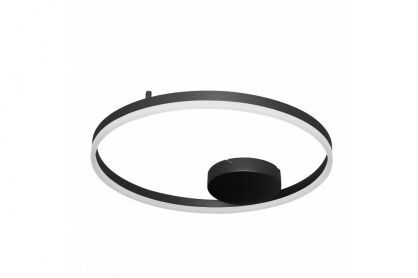 Plafon kinkiet HALO 60 AZ4701 Azzardo okrąg w kolorze czarnym LED