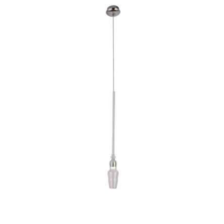 Lampa wisząca Murano A P0245 Maxlight podłużna pojedyncza oprawa szklana transparentna nietypowy kształt