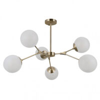 Lampa wisząca Annes PND-56980-6B Italux antyczny brąz molekuły