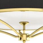 Plafon Stesso PL Gold / Nero L Orlicki Design elegancki czarno-złoty - 2