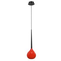 Lampa wisząca Aga 1 azzardo AZ1063 nowoczesny opływowy kształt czerwona