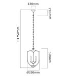 Lampa wisząca GANZA ORLICKI DESIGN Chrom nowoczesna - 2