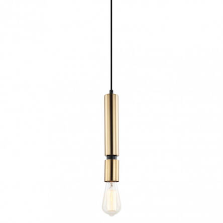 Lampa wisząca TORLA PEN-5041-1-BKBR Italux  Mosiężna minimalistyczna 