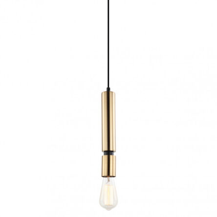 Lampa wisząca TORLA PEN-5041-1-BKBR Italux  Mosiężna minimalistyczna 