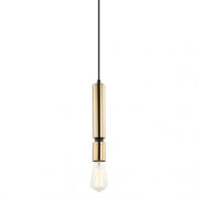 Lampa wisząca TORLA PEN-5041-1-BKBR Italux  Mosiężna minimalistyczna 