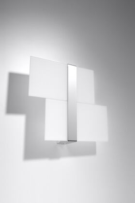 Lampa Ścienna Szklana Płaska Kinkiet MASSIMO Chrom SL.0187 Nowoczesna