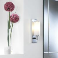Kinkiet łazienkowy VERONA ASTRO 0655 tuba chrom mleczny klosz 1147001