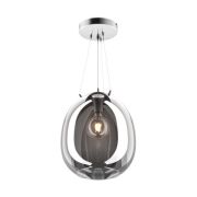 LAMPA WISZĄCA LAMPA WEWNĘTRZNA MOON PENDANTP 19066B-D38  ZUMA LINE E27  SZKŁO  Transparentny czarny