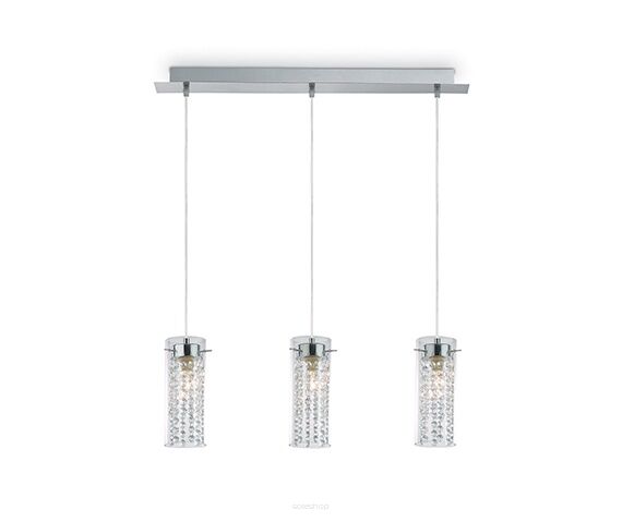 Lampa wisząca Iguazu SP3 052366 NOWOCZESNY IP20  METAL dekoracyjna oprawa w kolorze chrom Ideal Lux LAMPA WEWNĘTRZNA  