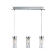 Lampa wisząca Iguazu SP3 052366 NOWOCZESNY IP20  METAL dekoracyjna oprawa w kolorze chrom Ideal Lux LAMPA WEWNĘTRZNA  