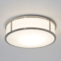 Lampa sufitowa MASHIKO Round 300 ASTRO okrągły chromowane wykończenie białe mleczne szkło 30 cm 1121017