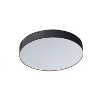 Oprawa natynkowa okrągła czarna nowoczesna MONZA R 40 AZzardo SHR673000-50-BK LED 5,5 cm wysokości 40 cm średnicy
