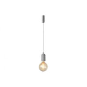 Lampa wisząca VOLTA 1 AZzardo AZ2384 wykonana z betonu o szarym wykończeniu 　