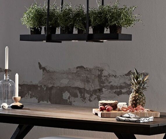Lampy w stylu industrialnym- jadalnia